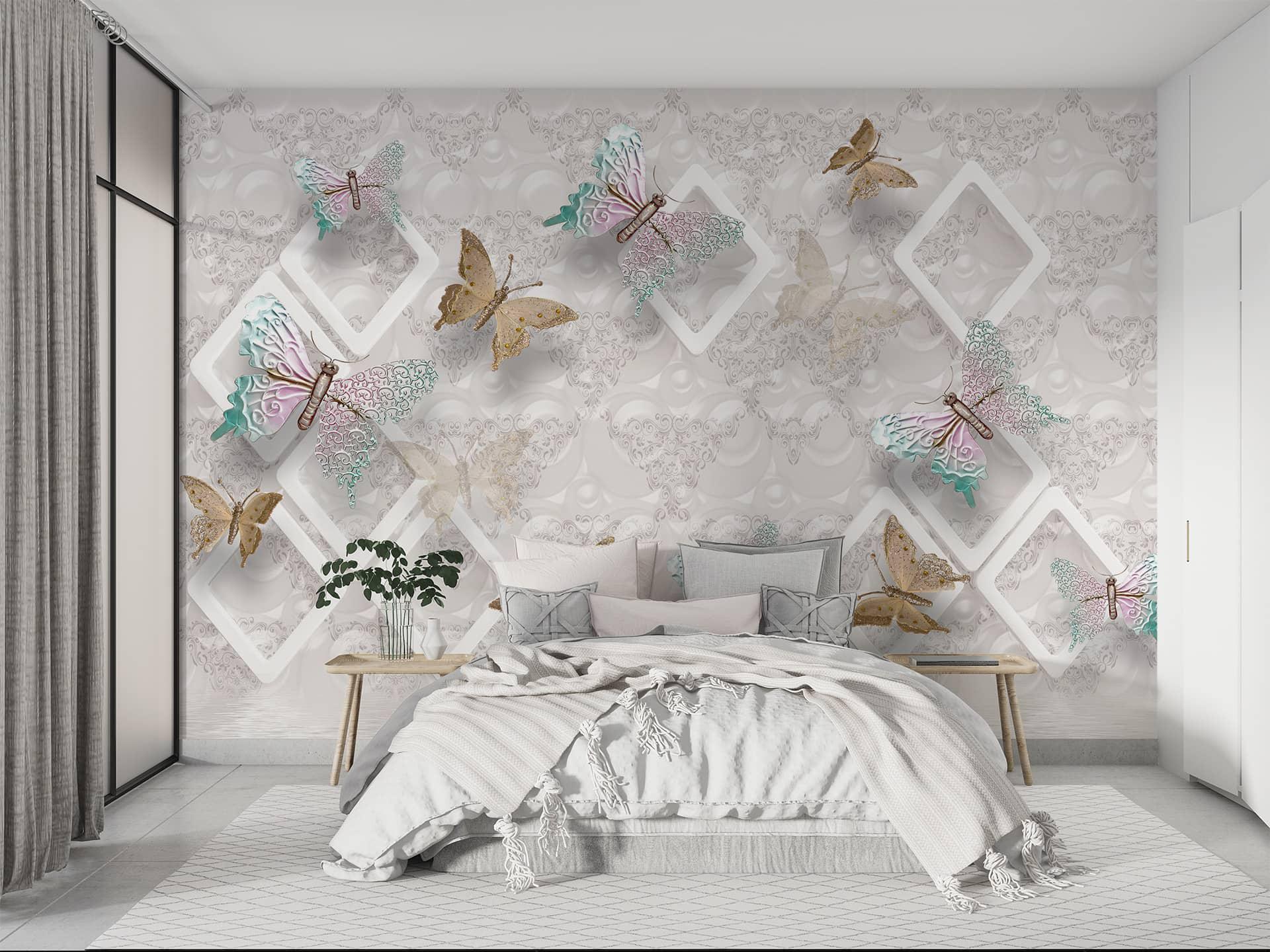 Фотообои флизелиновые Styleo Print-walls Бабочки тишины 0589 400х250 см (Pw-0589/4)