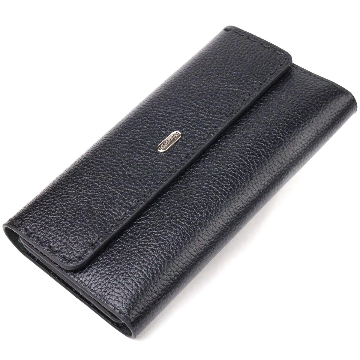 Кошелек женский из натуральной кожи Canpellini Wallet 21662 Черный (55441)