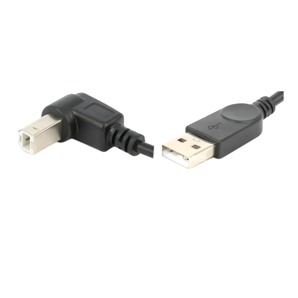 Кабель Value S0754 USB AM-BM 1,0 м вверх 90 up Черный (562617)