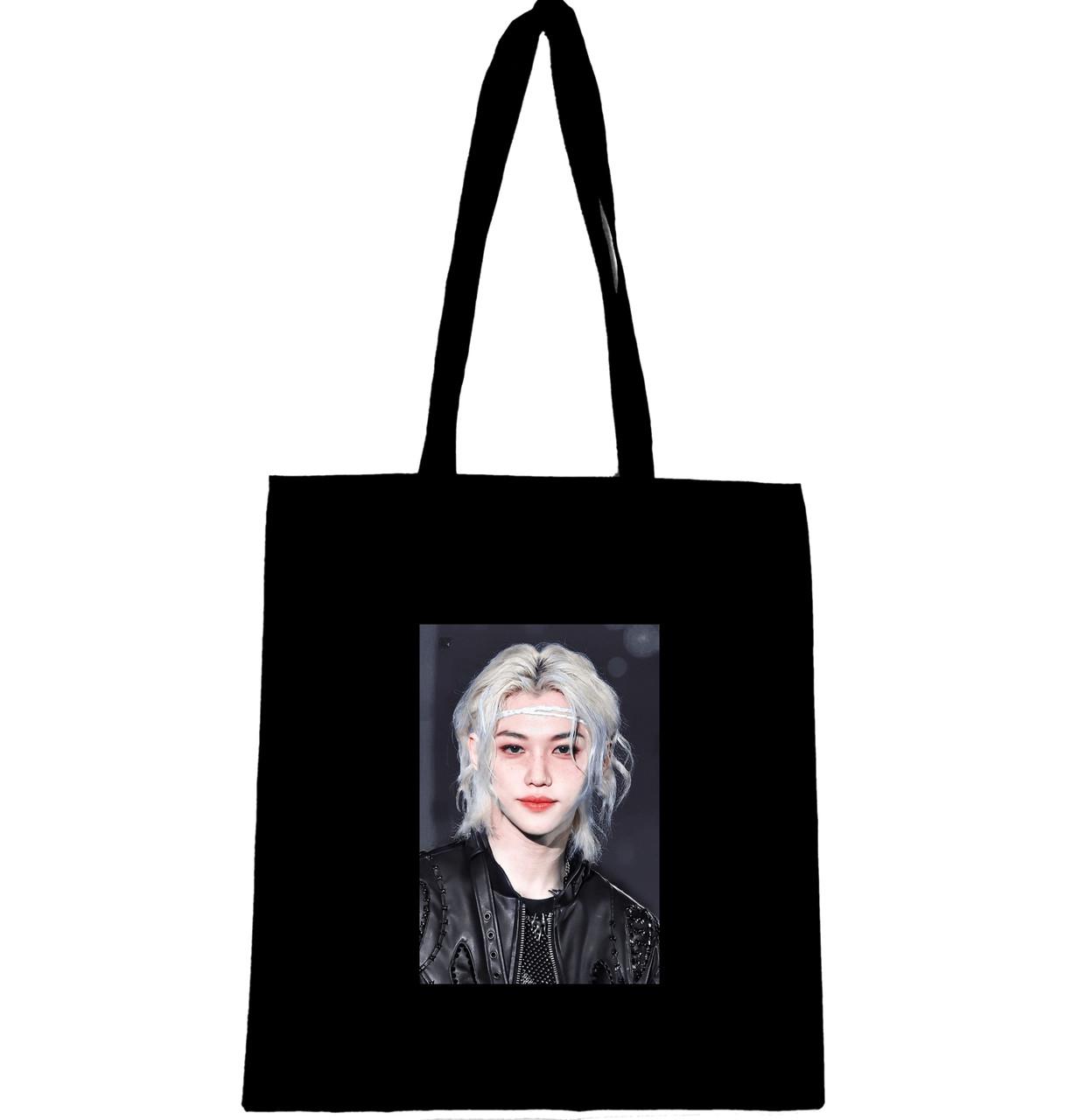 Еко-сумка з принтом Lee Felix Stray kids (736) Еко-сумка з принтом Lee Felix Stray kids (736)