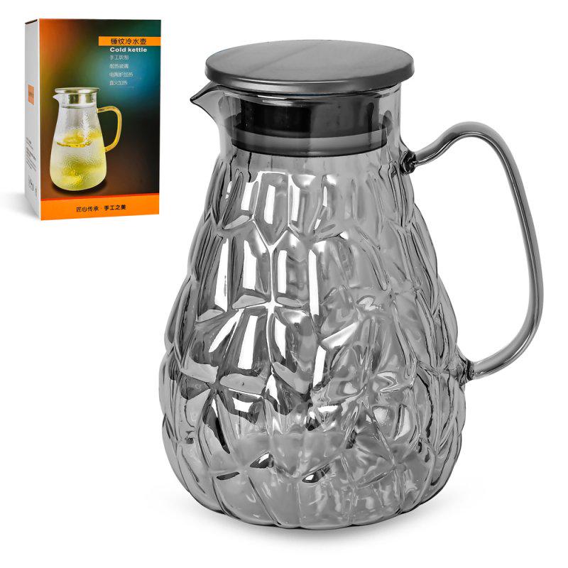 Графин стеклянный с крышкой Oscar R92769S 1,8 л Прозрачный (R92769S) - фото 2