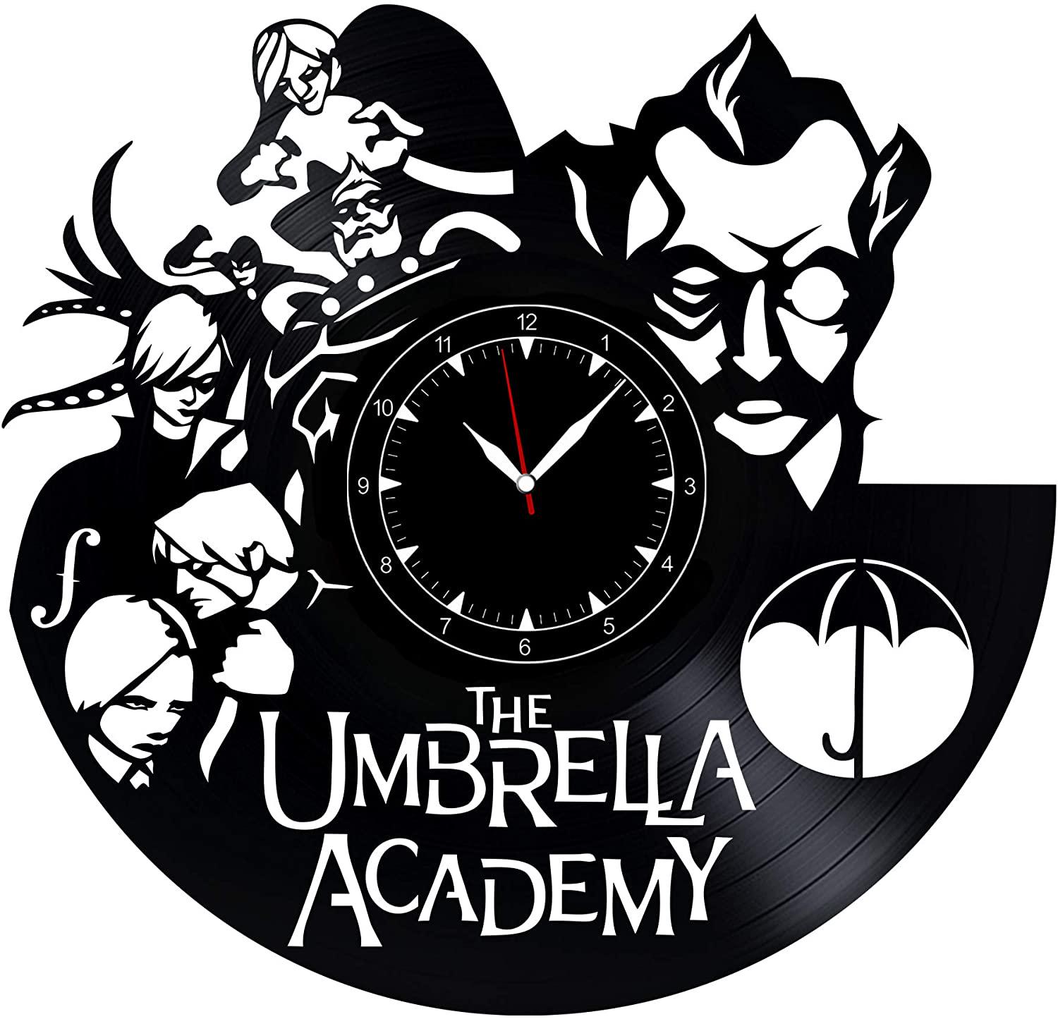 Часы настенные Академия Амбрелла 2345 из виниловой пластинки