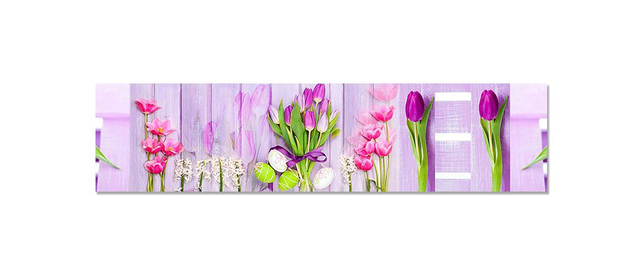 Наліпка вінілова на кухню Zatarga Квіти на дошках 600х2500 мм (1274514279) Наліпка вінілова на кухню Zatarga Квіти на дошках 600х2500 мм (1274514279)