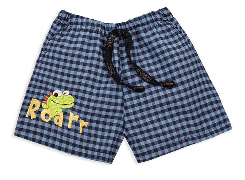 Шорты детские для мальчика Gabbi SH-20-13-1 Технозавр 74 см Голубой (12170)