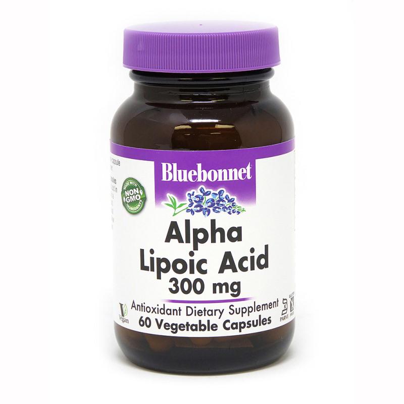 Натуральна добавка Bluebonnet Nutrition Alpha Lipoic Acid 300 мг 60 капс. (5062)