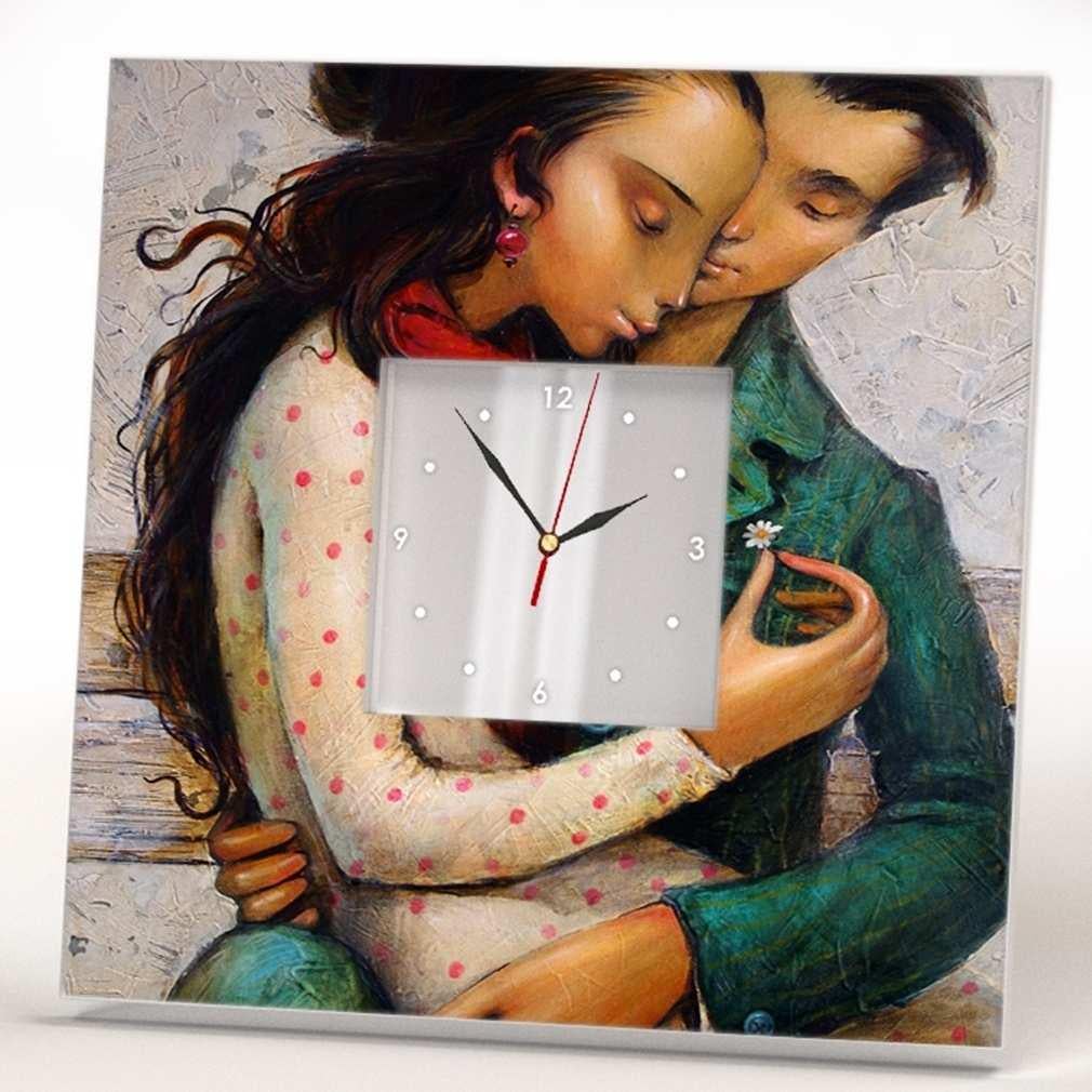 Часы настенные WonderCloud влюбленные 260x260 мм (C00371)