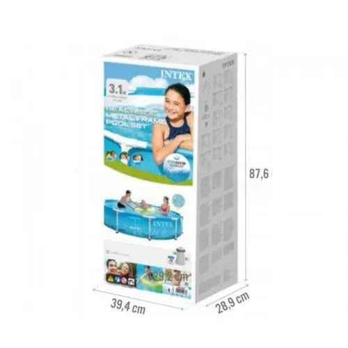 Бассейн каркасный Intex с фильтром и сливным клапаном 4485 л 305x76 см (28208) - фото 4 Бассейн каркасный Intex с фильтром и сливным клапаном 4485 л 305x76 см (28208) - фото 4