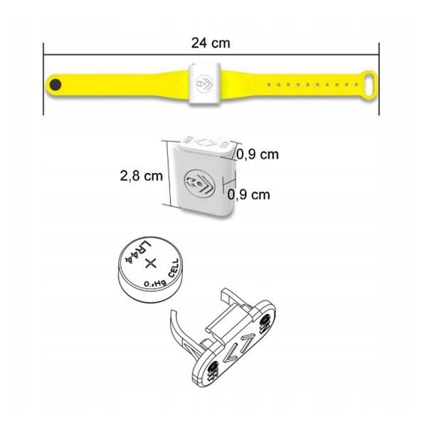 Браслет от комаров AG018A ультразвуковой Синій (5902270759600) - фото 4 Браслет от комаров AG018A ультразвуковой Синій (5902270759600) - фото 4