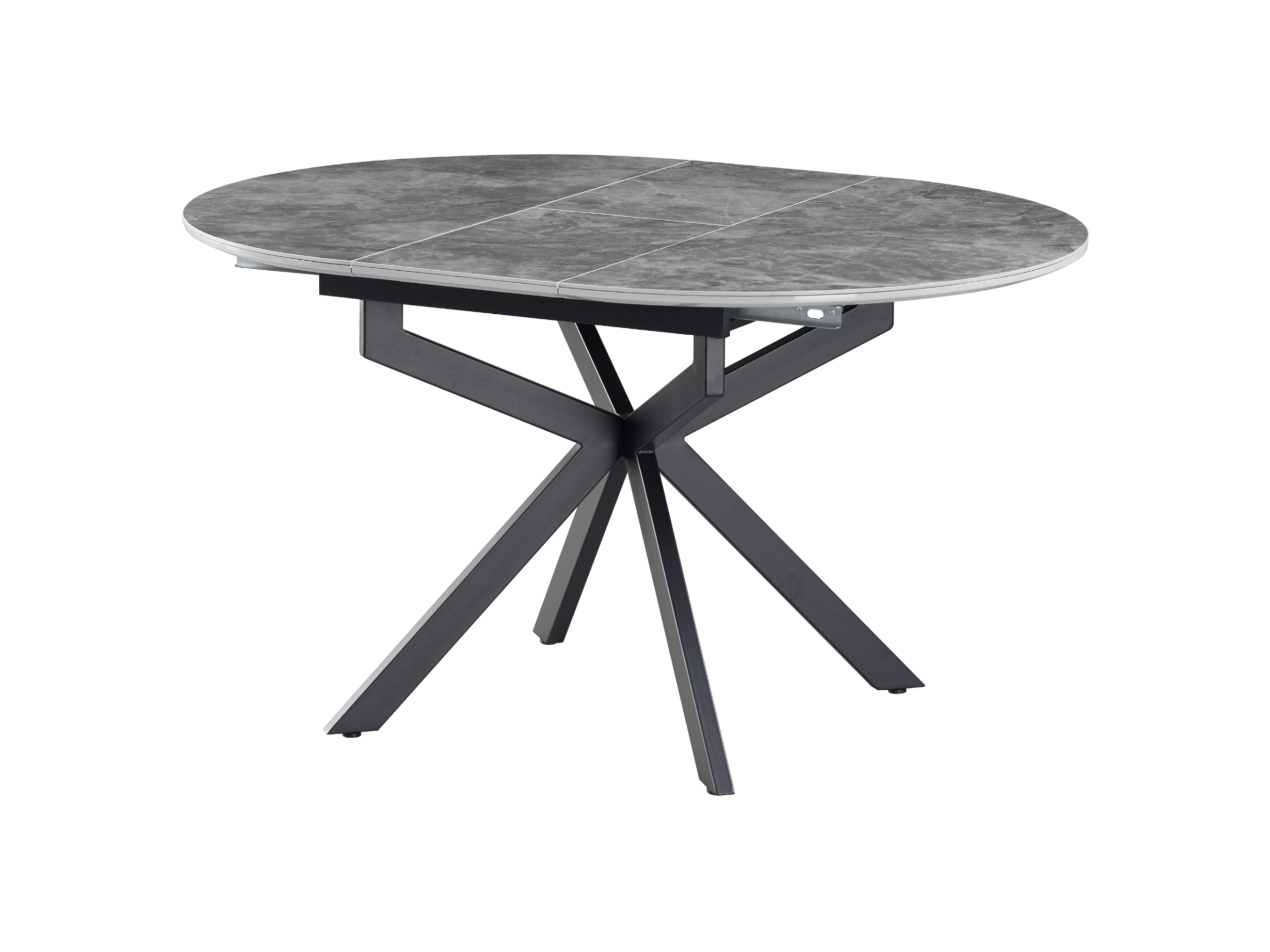 Обідній стіл круглий Vetro Mebel Офелія 1050/1380/760 мм Спайдер грей/Чорний (TML-1250) - фото 11 Обідній стіл круглий Vetro Mebel Офелія 1050/1380/760 мм Спайдер грей/Чорний (TML-1250) - фото 11