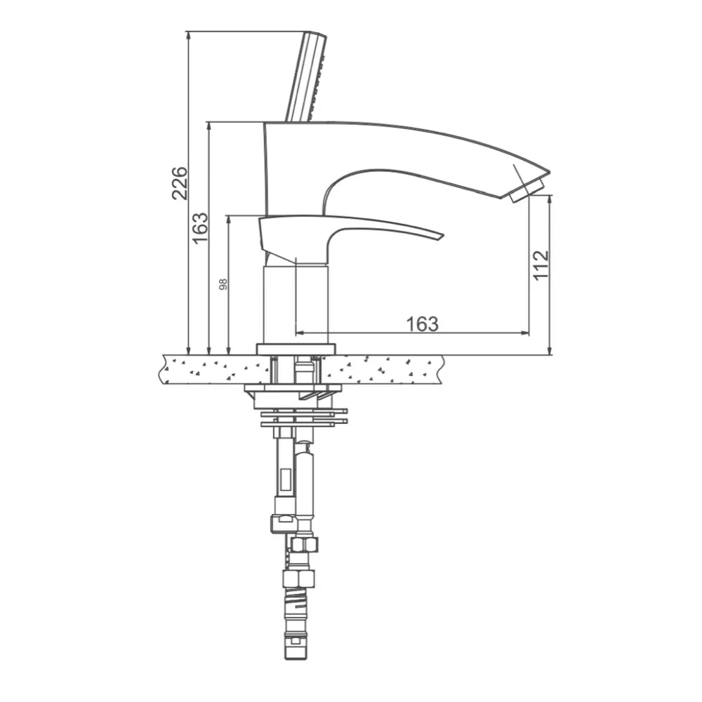Змішувач для ванни на борт Gappo G1107 Хром (SQ-1033978) - фото 6 Змішувач для ванни на борт Gappo G1107 Хром (SQ-1033978) - фото 6