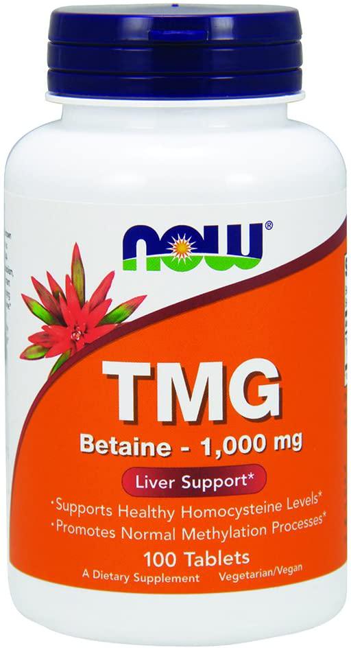 Триметилглицин Now TMG Betaine 1000 mg 100 tabs