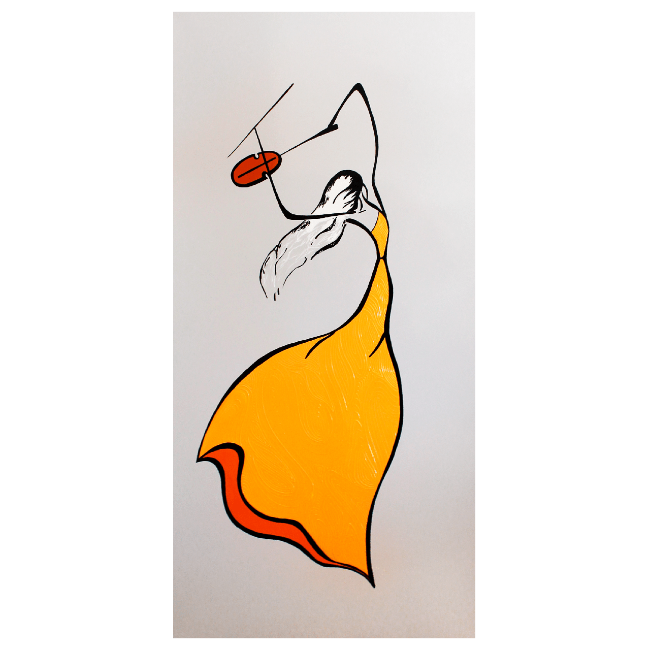 Обігрівач керамічний Uden 700 з малюнком Соната 682 Вт 978х475х35 мм (1893296590)