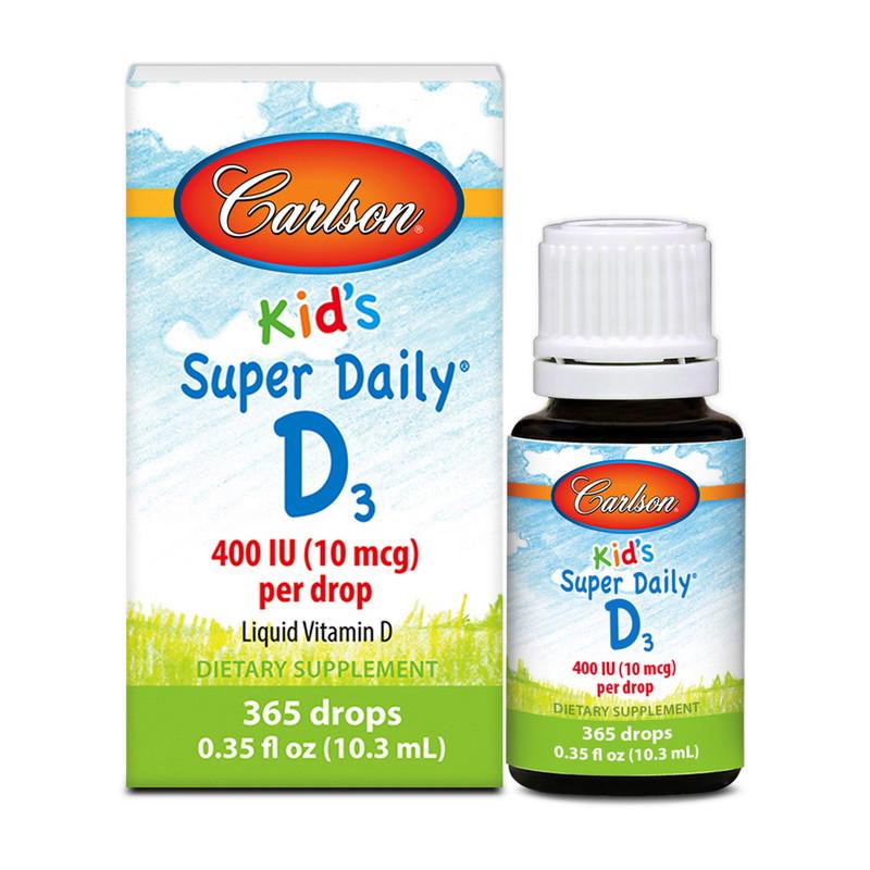 Витамин для детей Carlson Labs Kid's Super Daily D3 400 IU 10 мкг 10,3 мл (11325-01)