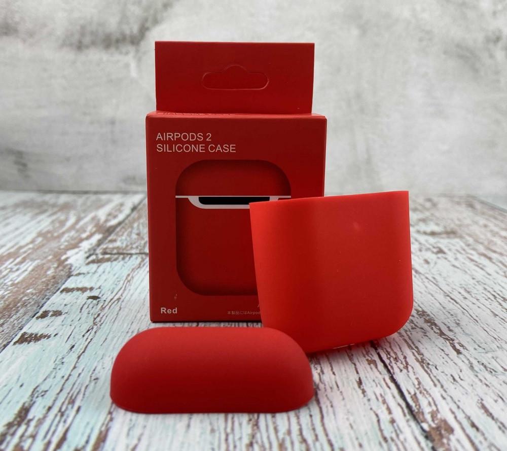 Силіконовий чохол для навушників AirPods AirPods 2 Red