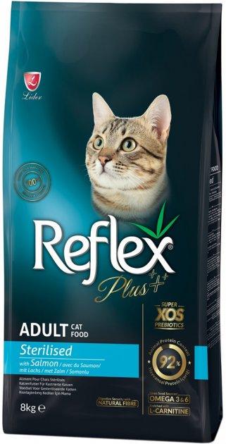 Корм сухий повноцінний і збалансований для стерилізованих котів Reflex Plus з лососем 8 кг (11237160)