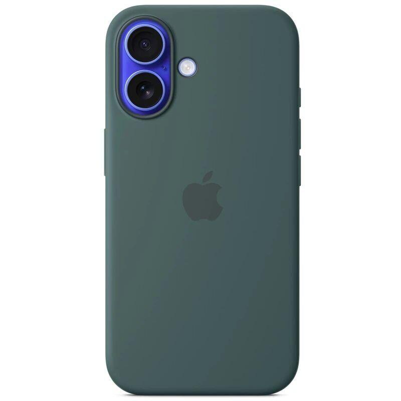 Чехол-накладка Monblan Magnetic Silicone Series with MagSafe for iPhone 16, Lake Green