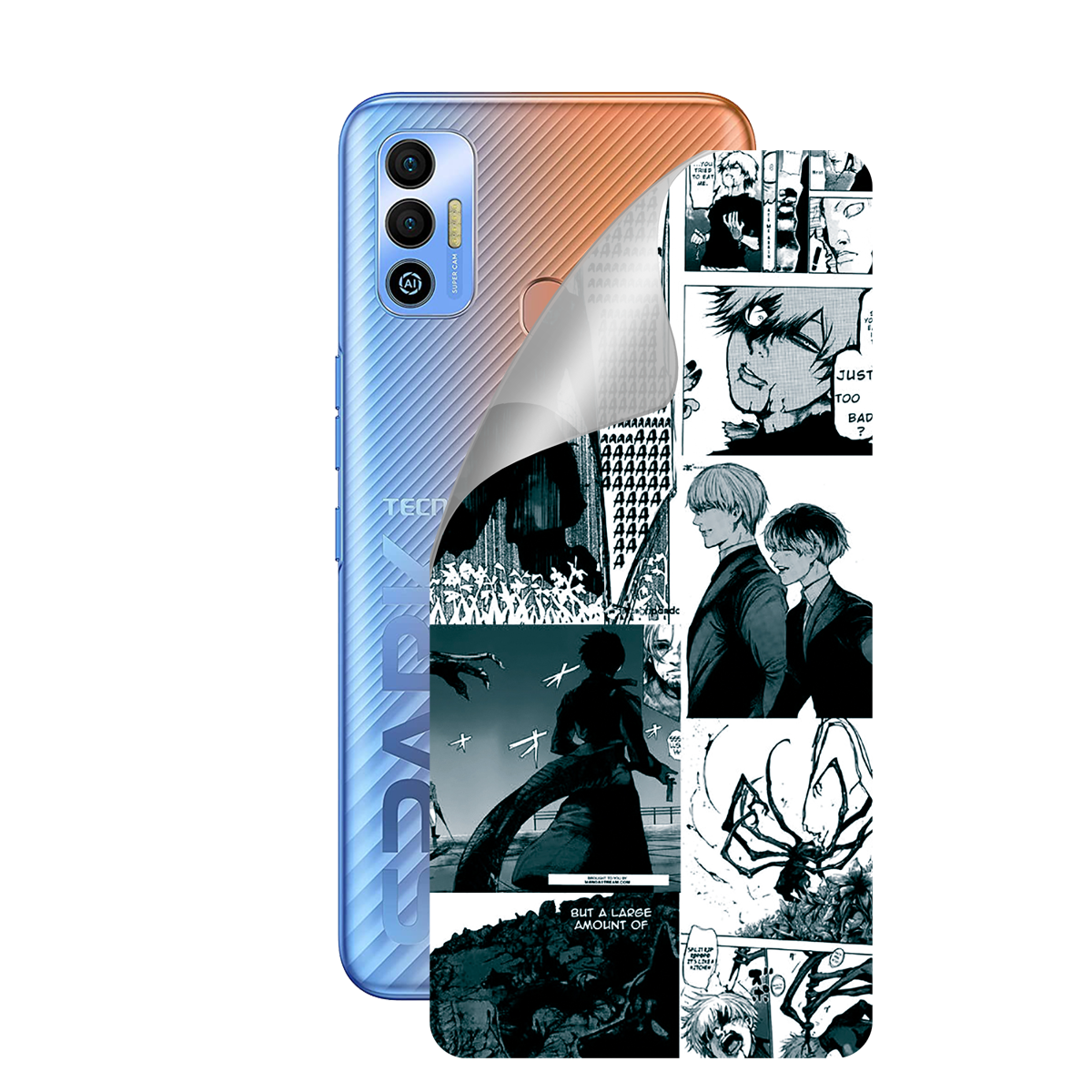 Поліуретанова плівка для Tecno Spark 7T серії Print Armor