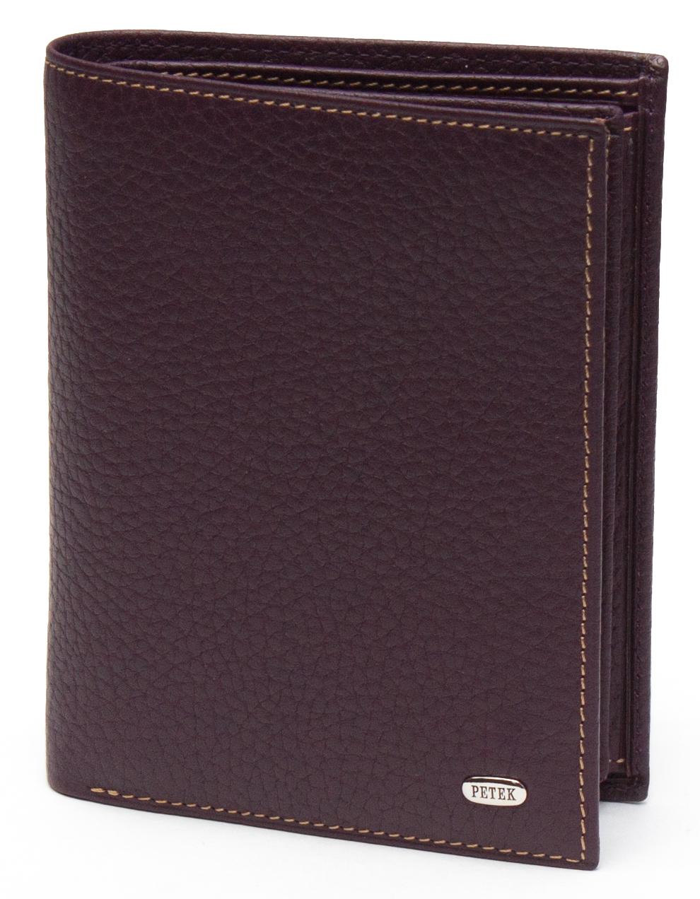 Портмоне мужское Petek 211 Бордовый (211-46BD-KD3)