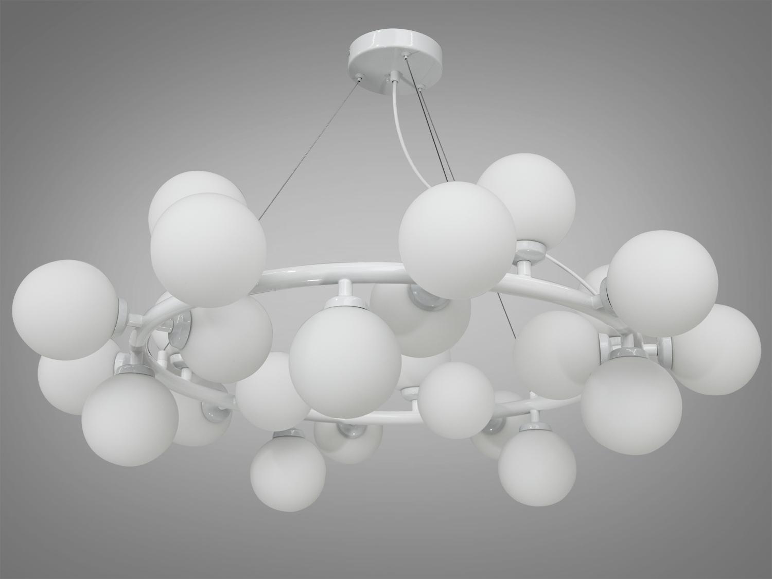 Люстра в стиле Loft Diasha Пузыри на 25 ламп Белый (LQ7063/25WH) Люстра в стиле Loft Diasha Пузыри на 25 ламп Белый (LQ7063/25WH)