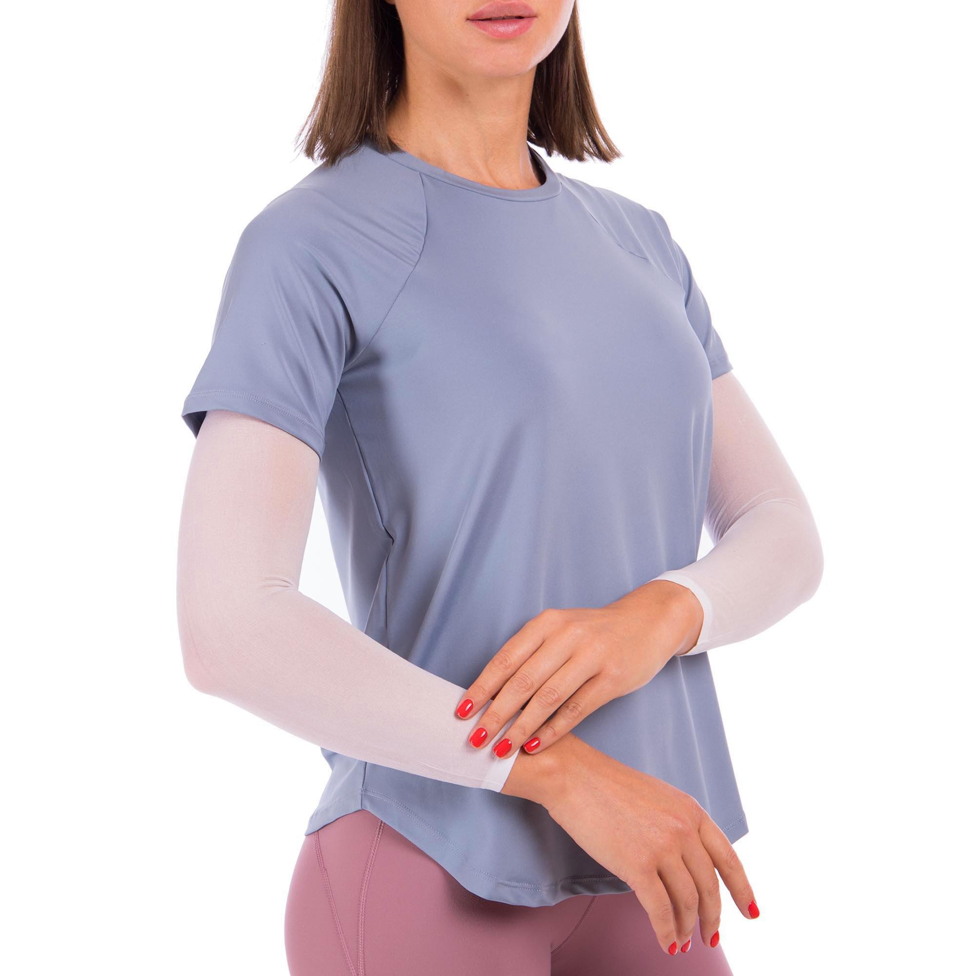 Нарукавники спортивные компрессионные SP-Sport MS-0281 2 шт. Белый