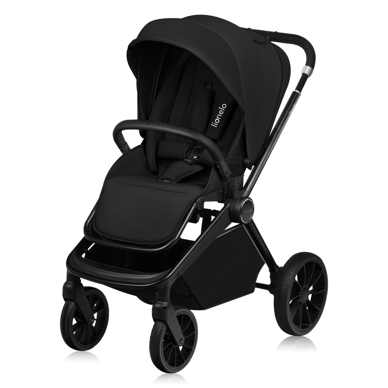Коляска універсальна Lionelo MIKA PLUS 3в1 Black Onyx