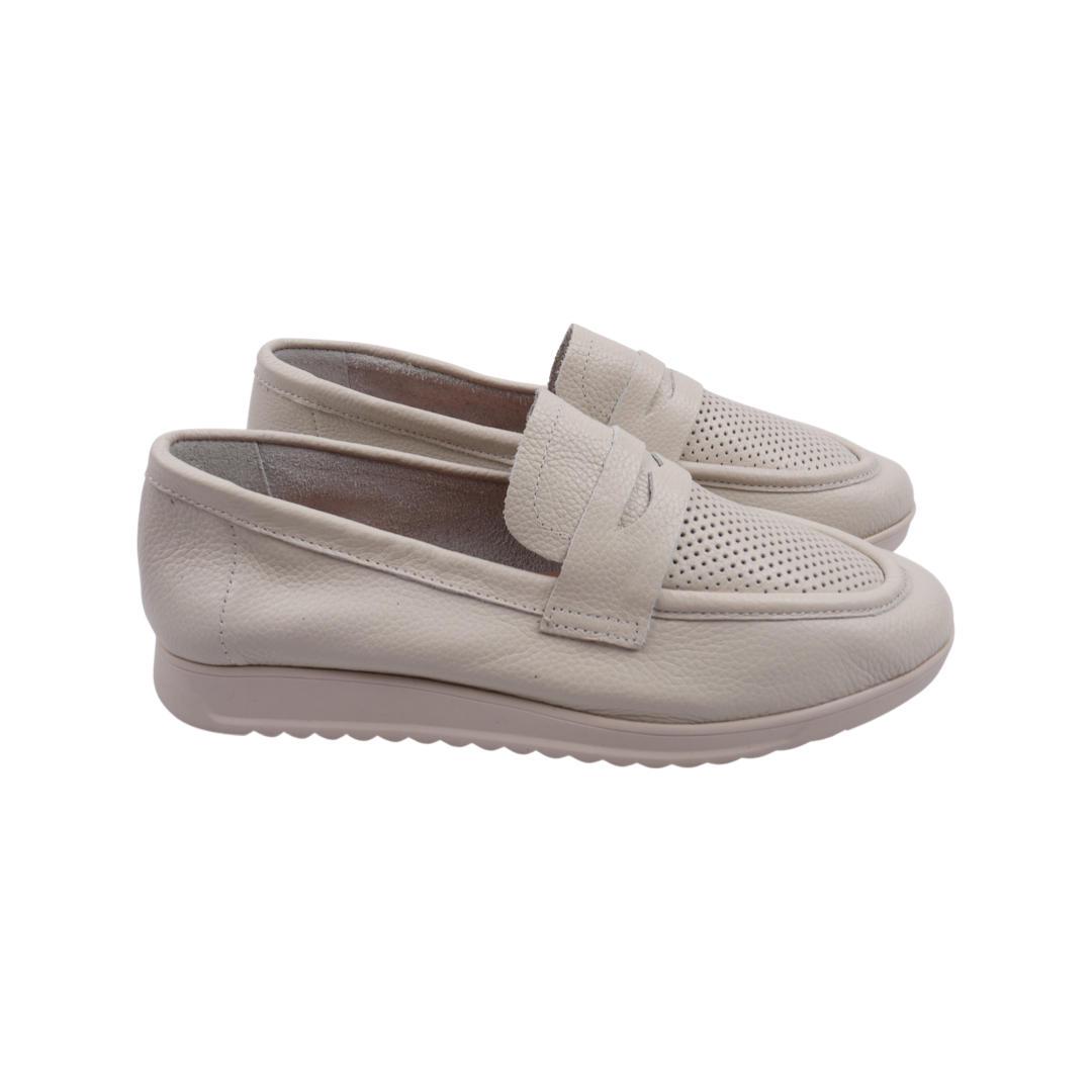 Туфли женские Aquamarin из кожи р. 36 Молочный (2092-22LTCP)