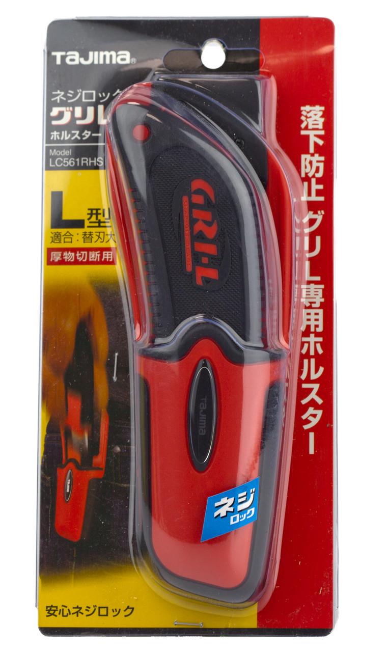 Нож строительный с кобурой TAJIMA LC561RHSBL винтовой фиксатор GRI 561 18 мм (29710435)