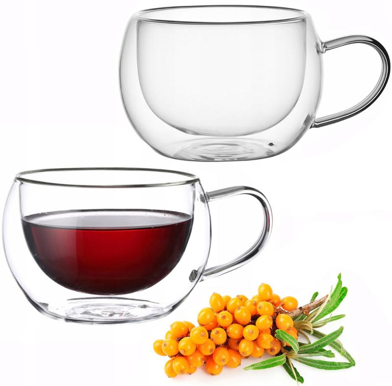 Набор стеклянных чашек Kamille с двойными стенками 300 мл - фото 2 Набор стеклянных чашек Kamille с двойными стенками 300 мл - фото 2