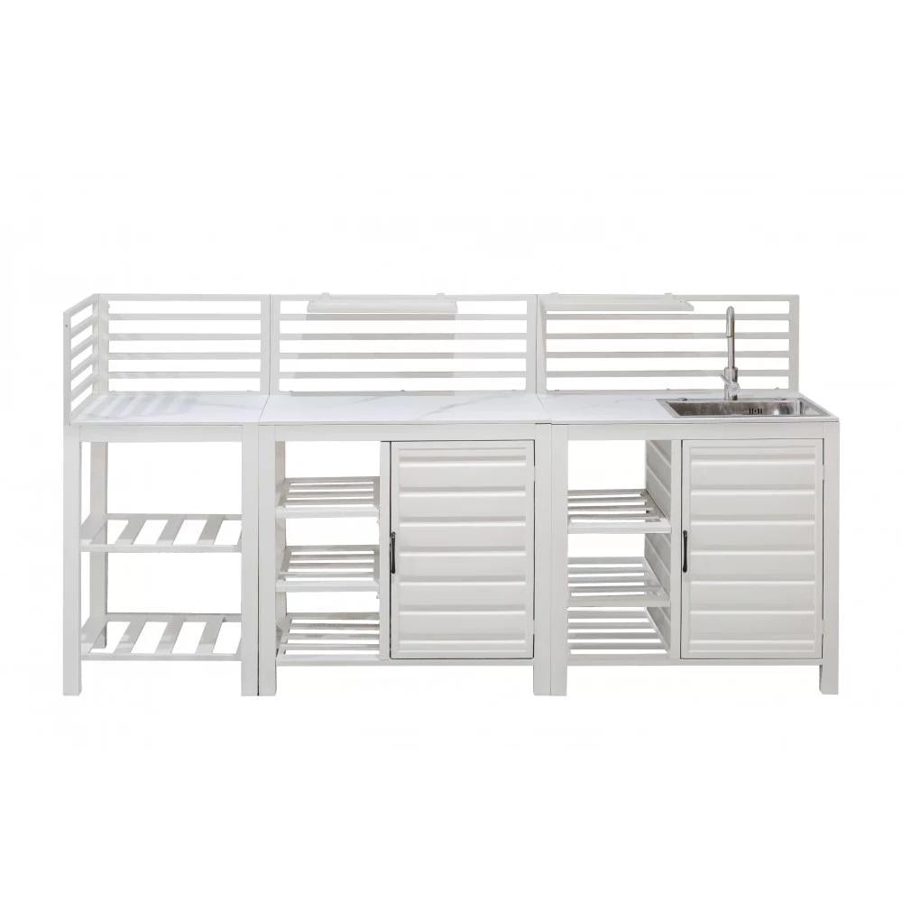 Уличная кухня SKANDI с раковиной, Таупе (SKANDI)