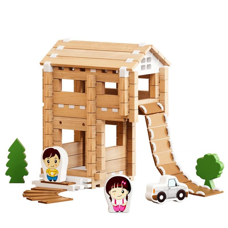 Конструктор дерев'яні будівельні блоки 105 шт. (26892600)