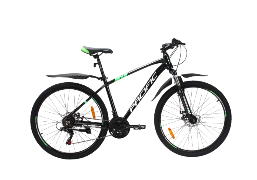Велосипед Crossbike Pacific 2025 27,5" 17" Black/Green