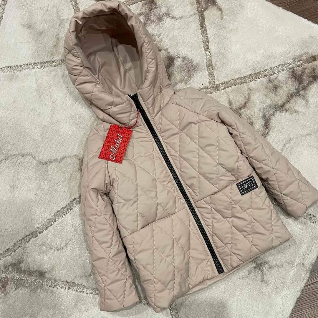 Куртка стеганная для девочек 98 см Бежевый