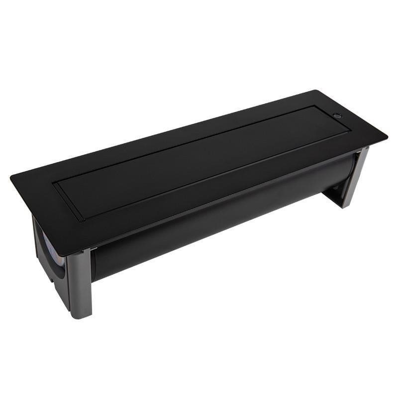 Блок розеточный поворотный Lumine GALAXY 3 розетки 2xUSB A+C 20W Черный (171556)