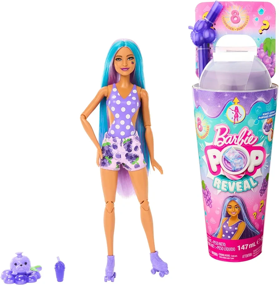 Лялька Barbie Pop Reveal Соковиті фрукти Виноградна содова (2019137844)
