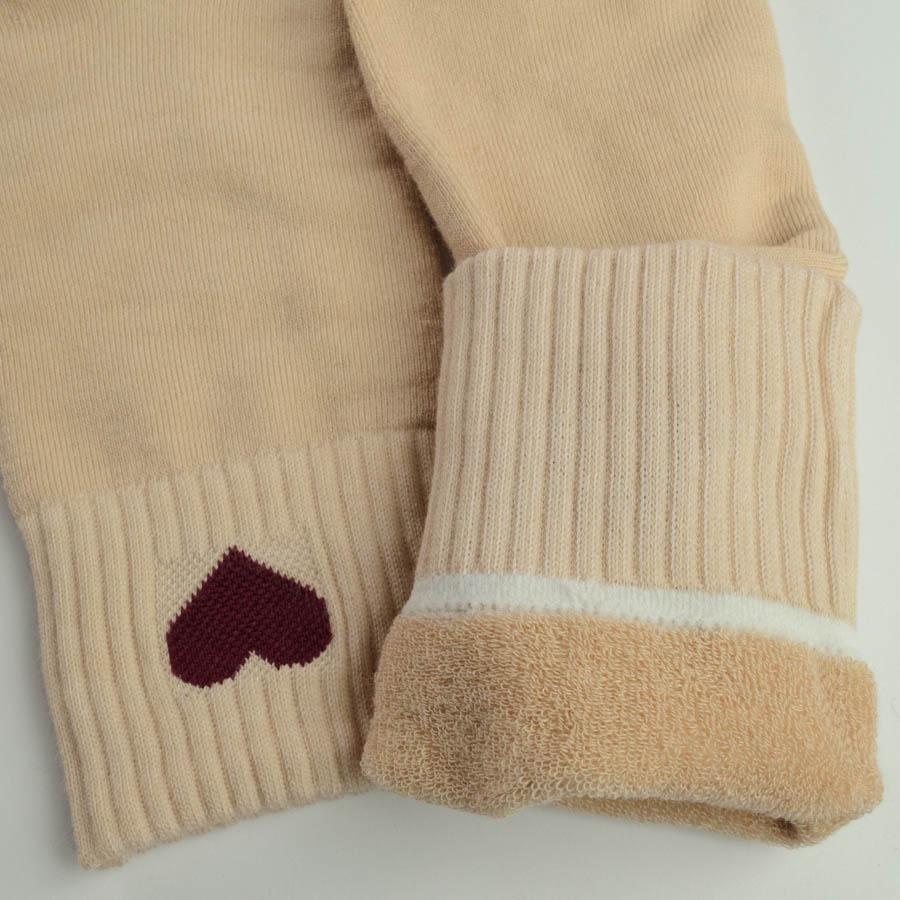 Шкарпетки теплі жіночі GM Textile класичні із сердечком високі р. 36-41 Бежевий (gm-socks-g-5w-bezh) - фото 3
