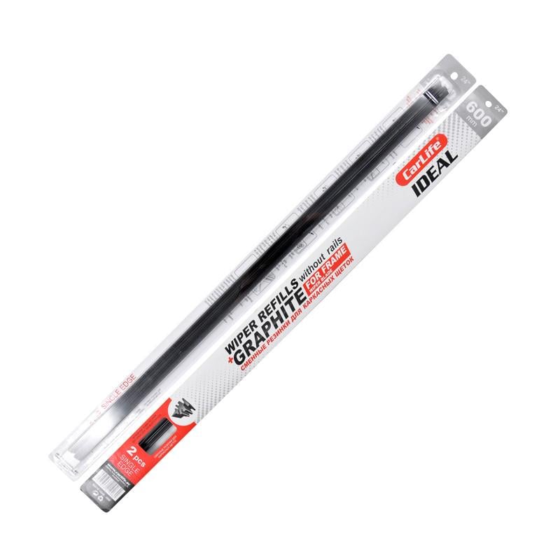 Резинка для каркасных дворников Carlife 24'' 600 мм (2056)