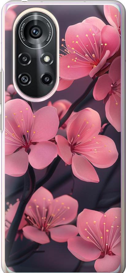 Чехол на Huawei Nova 8 Pro Пурпурная сакура (6075u-2246-42517)