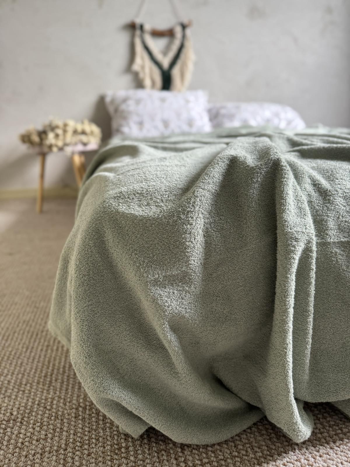 Простынь-покрывало махровое ZEINTEX MADEIRA хлопковое 150х220 см Бирюзовый (26991417) - фото 9 Простынь-покрывало махровое ZEINTEX MADEIRA хлопковое 150х220 см Бирюзовый (26991417) - фото 9