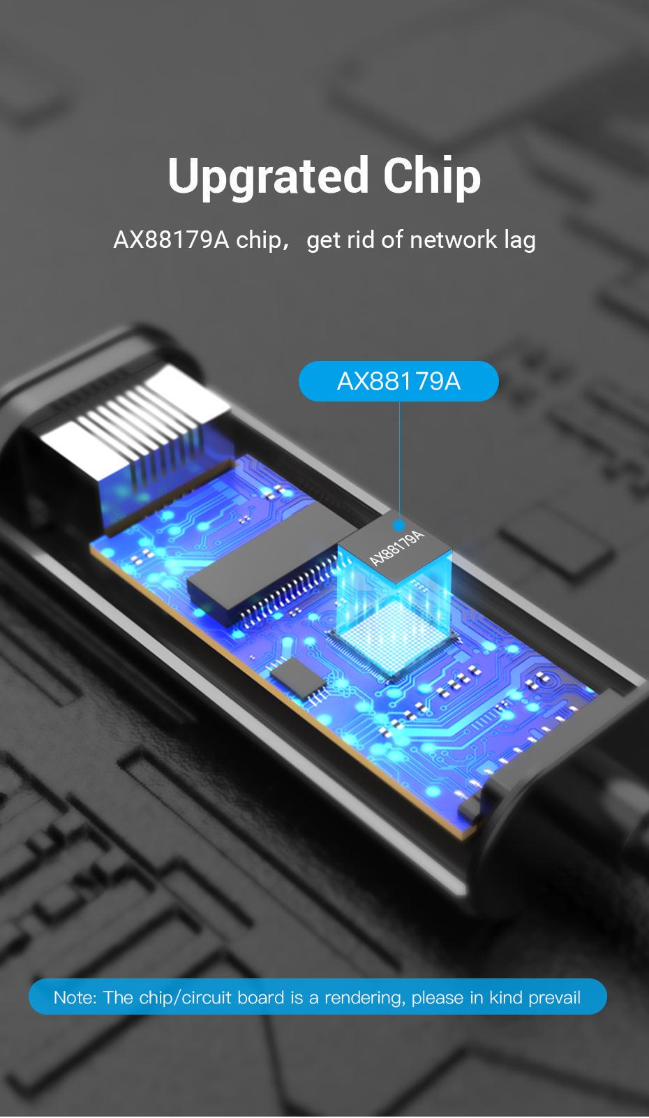 Сетевая карта Vention Type-C-Ethernet 1 Гбит/с LAN 0.15м USB 3.1 Gen 1-C-RJ45 1000 Мбит/с металлический Серый (CFNHB) - фото 12