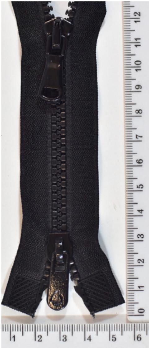 Молния трактор №5 на 2 бегунки усиленный низ 70 см Черный - фото 2 Молния трактор №5 на 2 бегунки усиленный низ 70 см Черный - фото 2