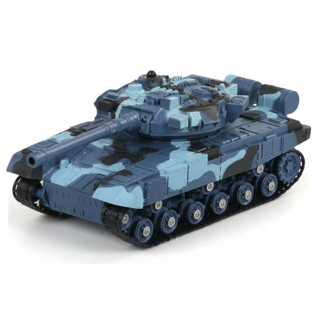 Танковый бой 333-ТК 11 на радиоуправлении/свет/звук/аккумуляторы 3,6V Синий/Зеленый (31321310)