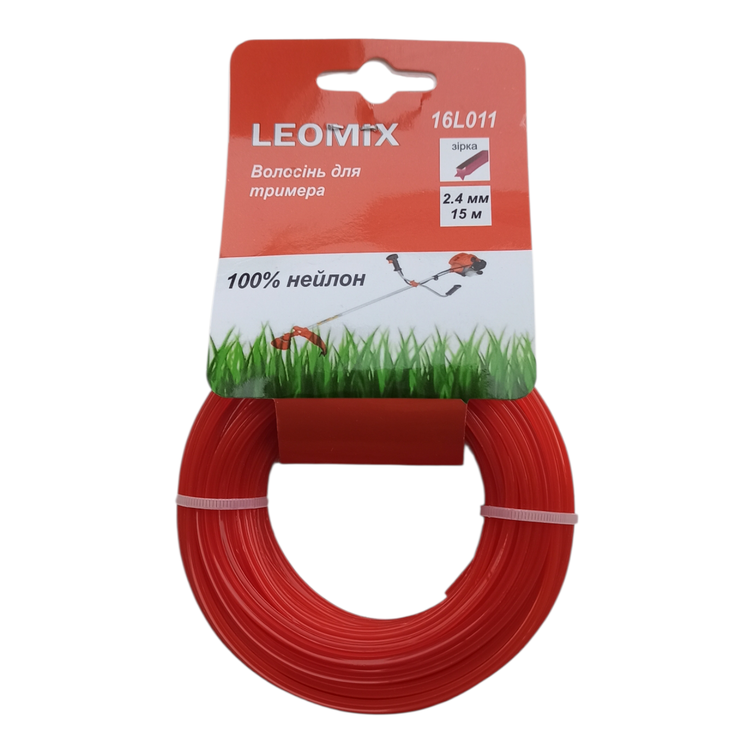 Жилка для триммера LeoMix звезда 2,4 мм 15 м (1772) Жилка для триммера LeoMix звезда 2,4 мм 15 м (1772)