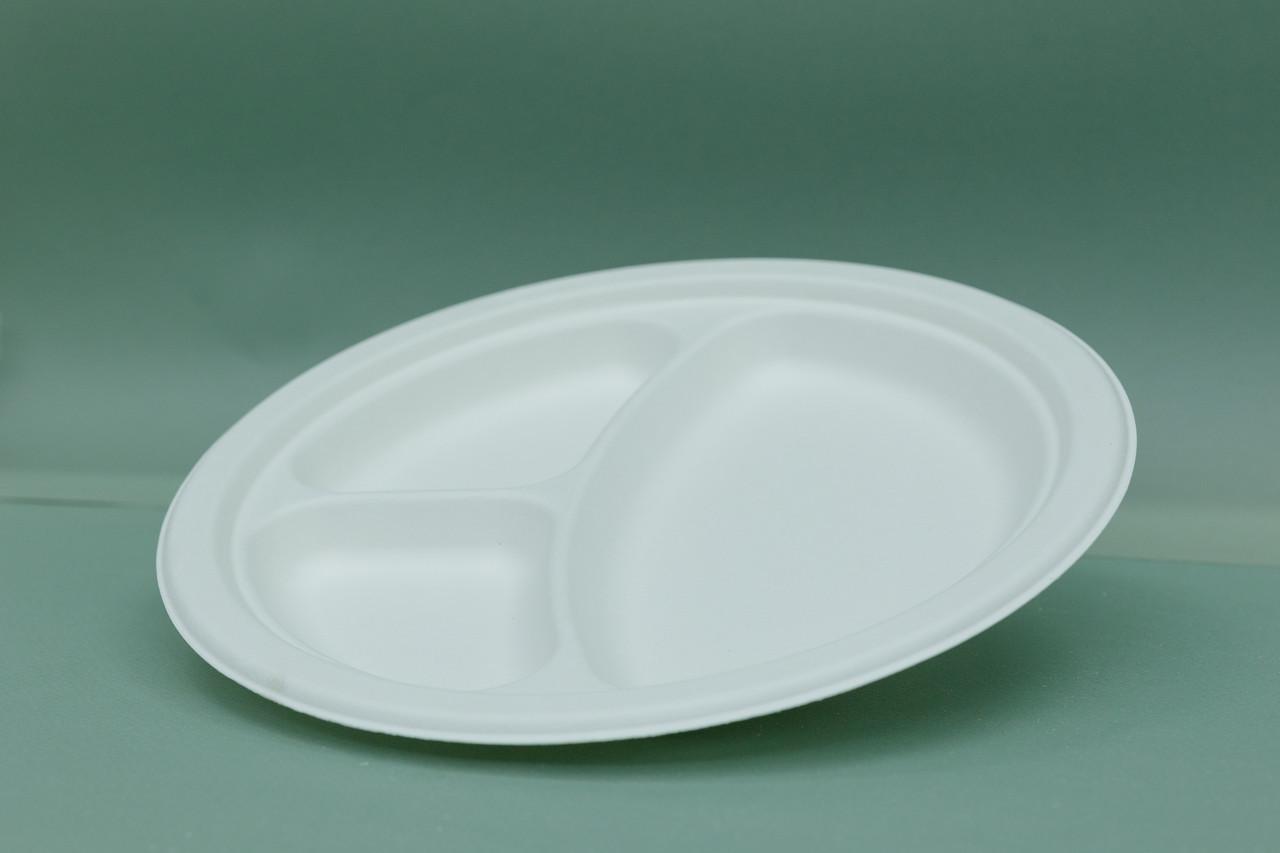 Тарелка одноразовая с 3 секциями 22,5 см 125 шт. - фото 5 Тарелка одноразовая с 3 секциями 22,5 см 125 шт. - фото 5