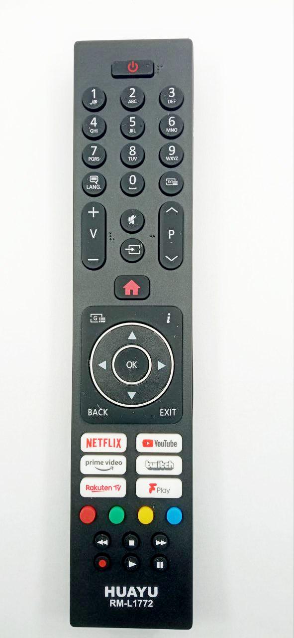 Пульт HUAYU RM-L1772 VESTEL/FINLUX/HITACHI Netflix/YouTube (33564)