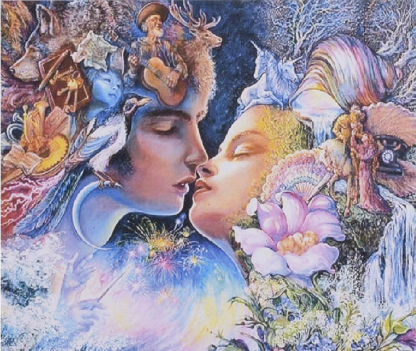 Алмазна мозаїка-картина за номерами TK Group YHGJ 71292/30 Поцілунок в коробці 50х40 см (24710103)