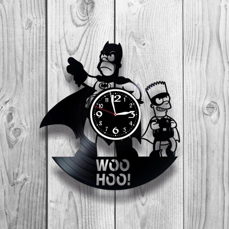 Часы настенные Simpsons 0351 из виниловой пластинки