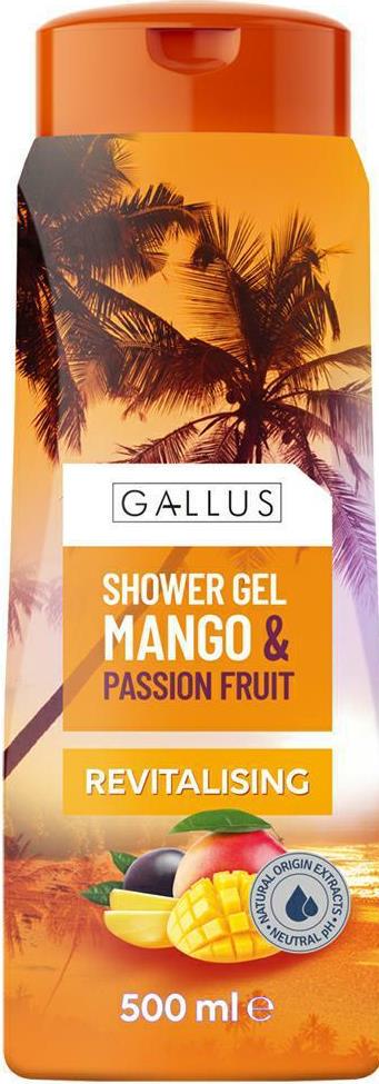 Гель для душу Gallus Revitalising Mango & Passion Fruit 500 мл (18019)