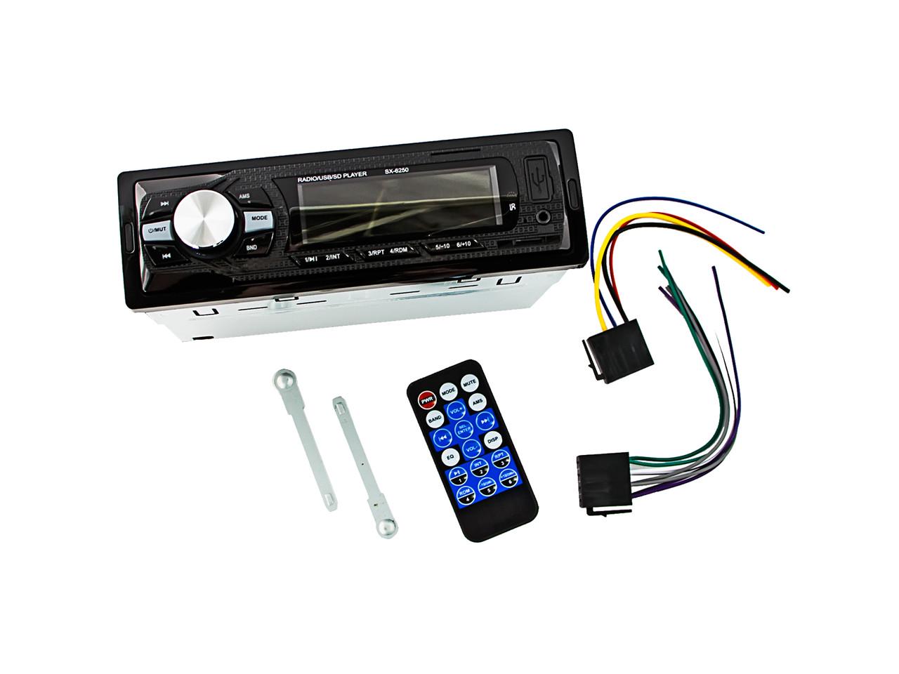 Автомагнітола Bluetooth SX 6250 Чорний (1204803841) - фото 3 Автомагнітола Bluetooth SX 6250 Чорний (1204803841) - фото 3