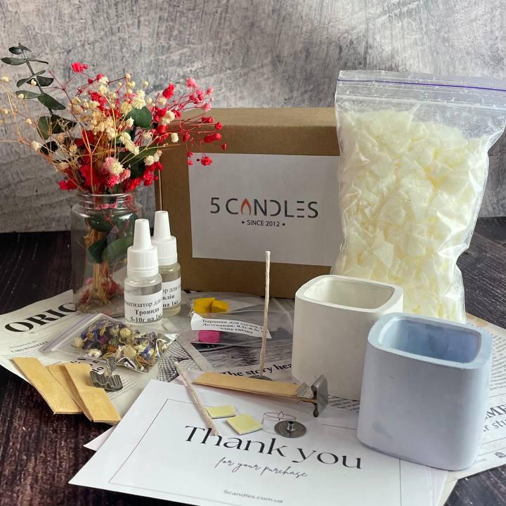 Набор для изготовления свечей 5candles 5candles M Голубой/белый (1484)