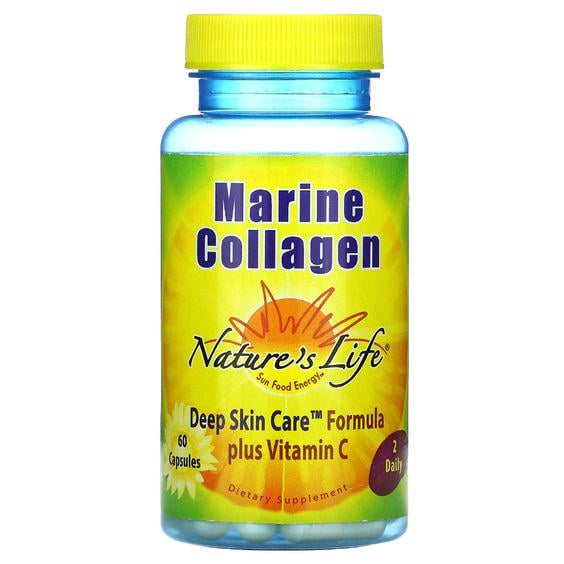Морской коллаген Nature's Life Marine Collagen 60 Capsules